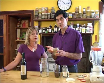 Dipaunka teaching a herbal medicine class in the dispensary